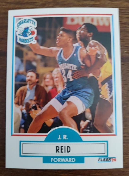 1990-91 Fleer #20b J.R. Reid — front