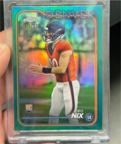 2024 Topps Chrome #206 Bo Nix — front