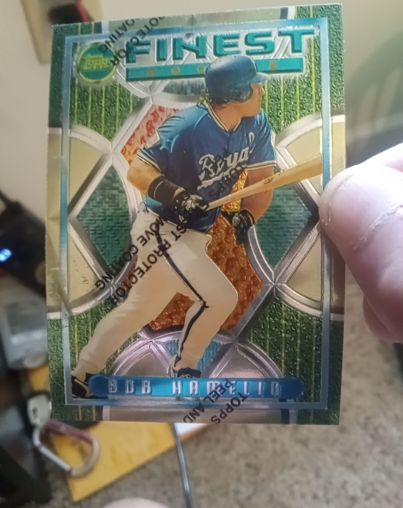 1995 Topps Finest #160 Bob Hamelin — front