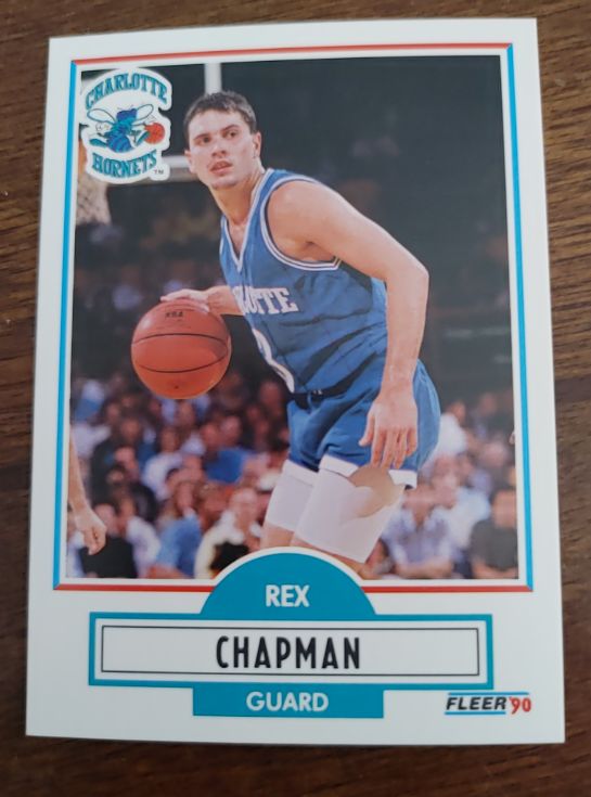 1990 Fleer #17 Rex Chapman Charlotte Hornets — front