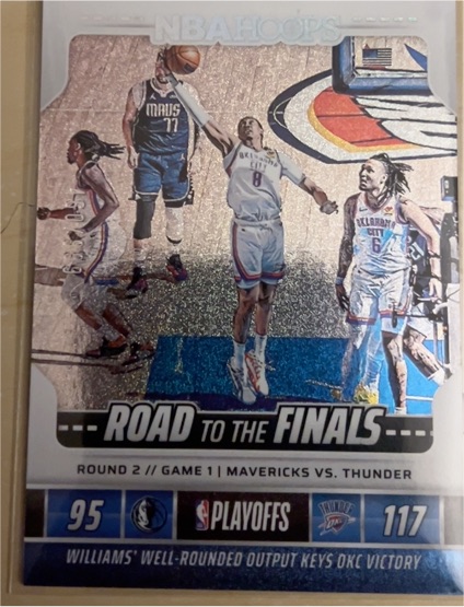 2024-25 Panini NBA Hoops Road to the Finals Mavericks vs Thunder — front