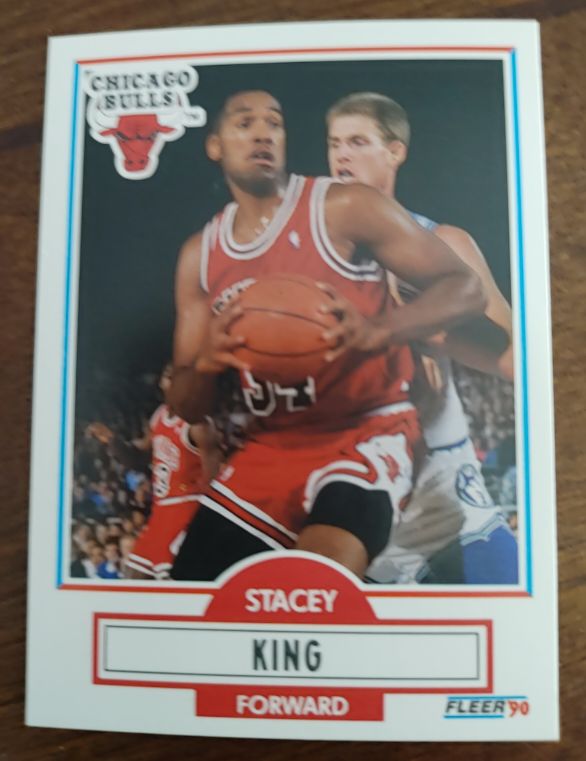 1990-91 Fleer #27 Stacey King — front