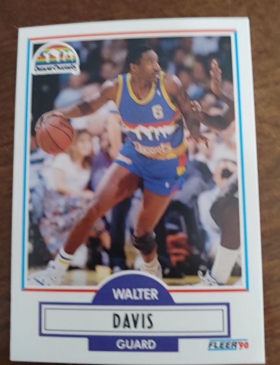 1990-91 Fleer #47 Walter Davis — front