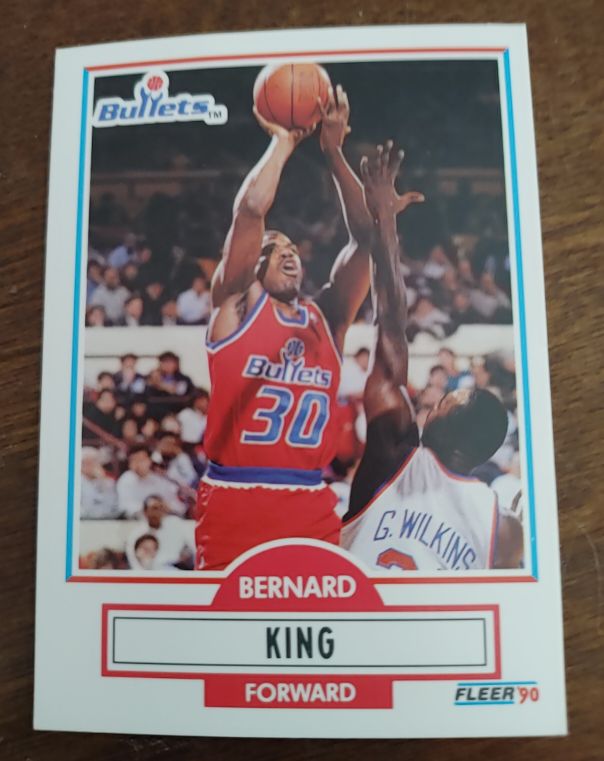 1990-91 Fleer #194 Bernard King — front