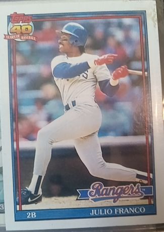 1991 Topps #775 Julio Franco — front