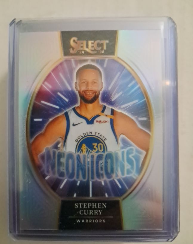 2024-25 Panini Select #20 Stephen Curry Neon Icons — front