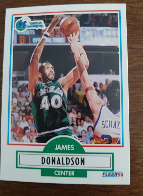 1990-91 Fleer #41 James Donaldson — front