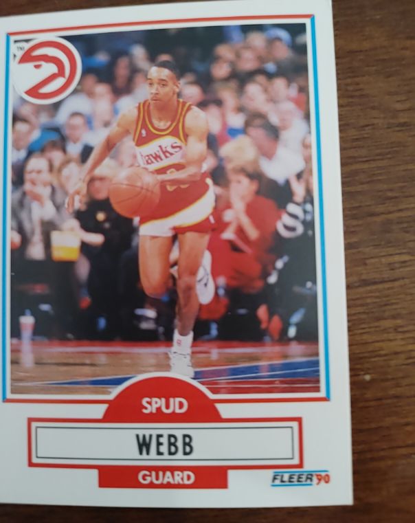 1990 Fleer #5 Spud Webb — front