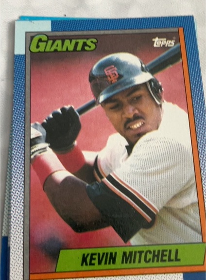 1990 Topps #500 Kevin Mitchell — front