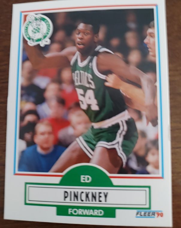 1990 Fleer #15 Ed Pinckney Boston Celtics — front