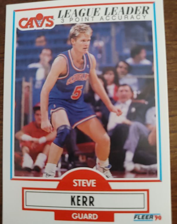 1990-91 Fleer #34 Steve Kerr Cleveland Cavaliers — front