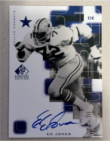 1999 Upper Deck SP Signature Edition #EJ Ed Jones — front