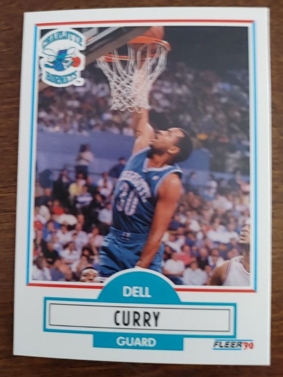 1990-91 Fleer #18 Dell Curry — front