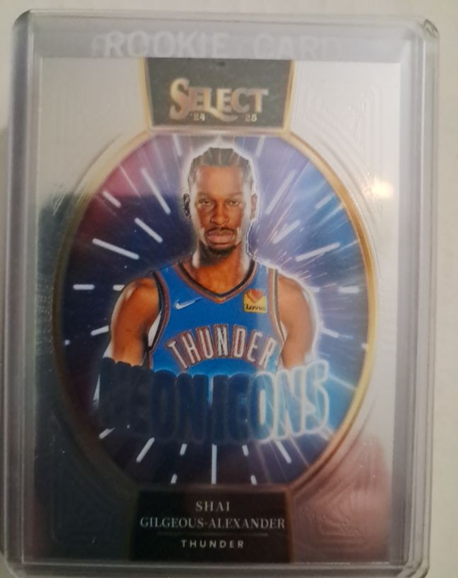 2024-25 Panini Select #10 Shai Gilgeous-Alexander Neon Icons — front