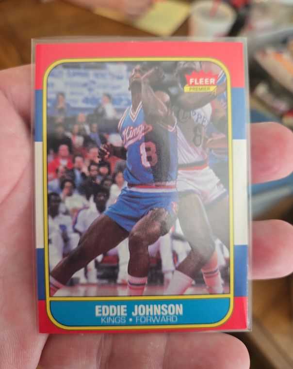 1986-87 Fleer #51 Eddie Johnson — front
