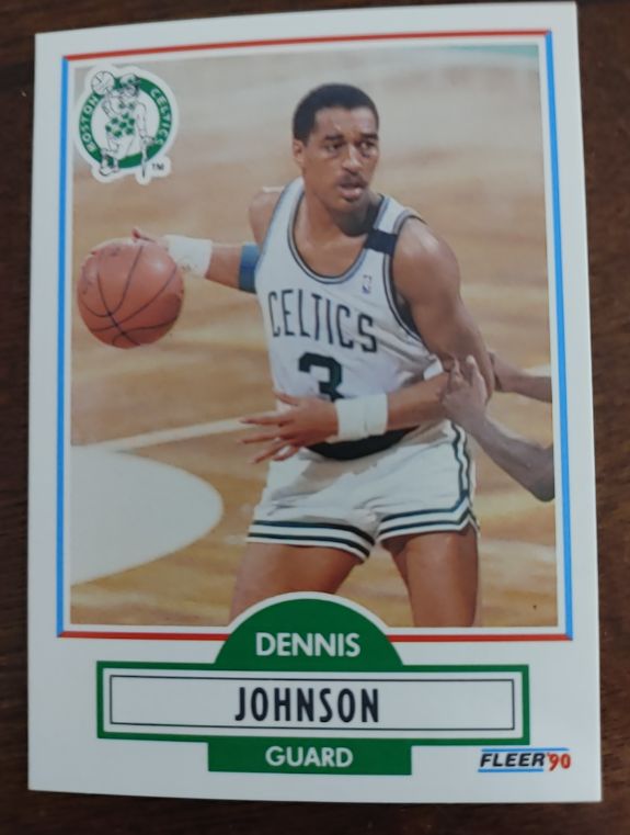 1990-91 Fleer #9 Dennis Johnson — front