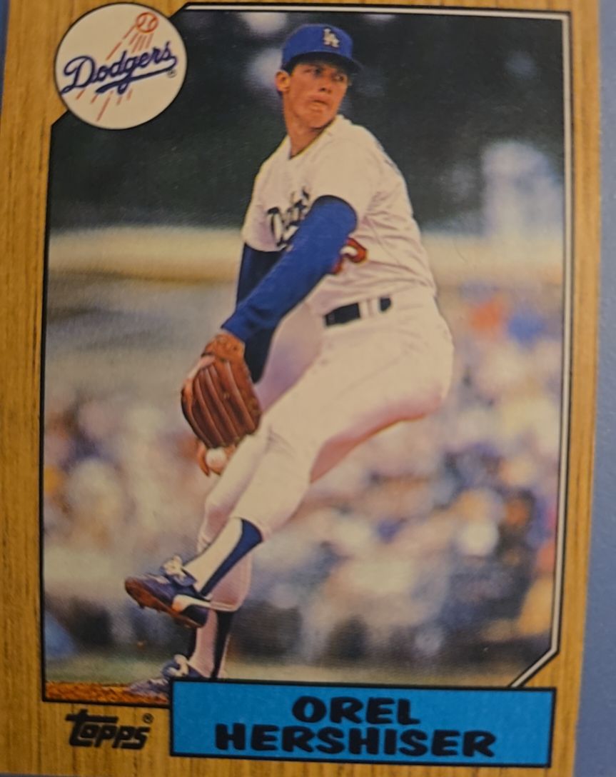 1987 Topps #385 Orel Hershiser — front