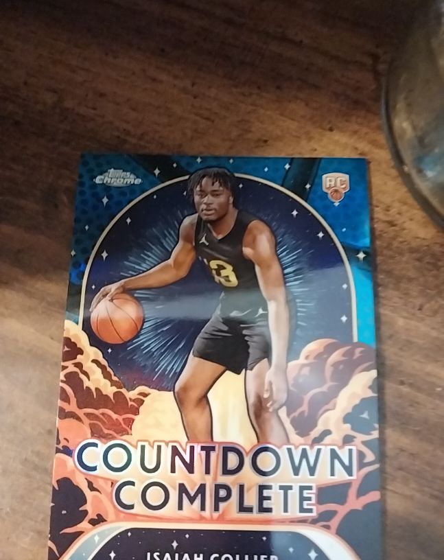 2024-25 Topps Chrome #CC-11 Isaiah Collier Countdown Complete — front