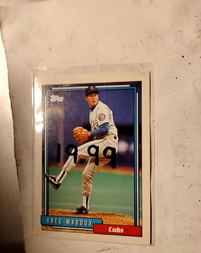 1992 Topps #580 Greg Maddux — front
