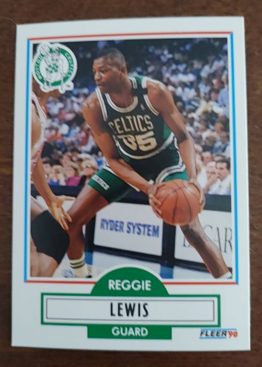 1990-91 Fleer #11 Reggie Lewis Boston Celtics — front