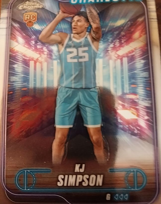 2024-25 Topps Chrome #102 KJ Simpson — front