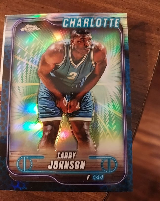1991 Topps Chrome #F Larry Johnson — front