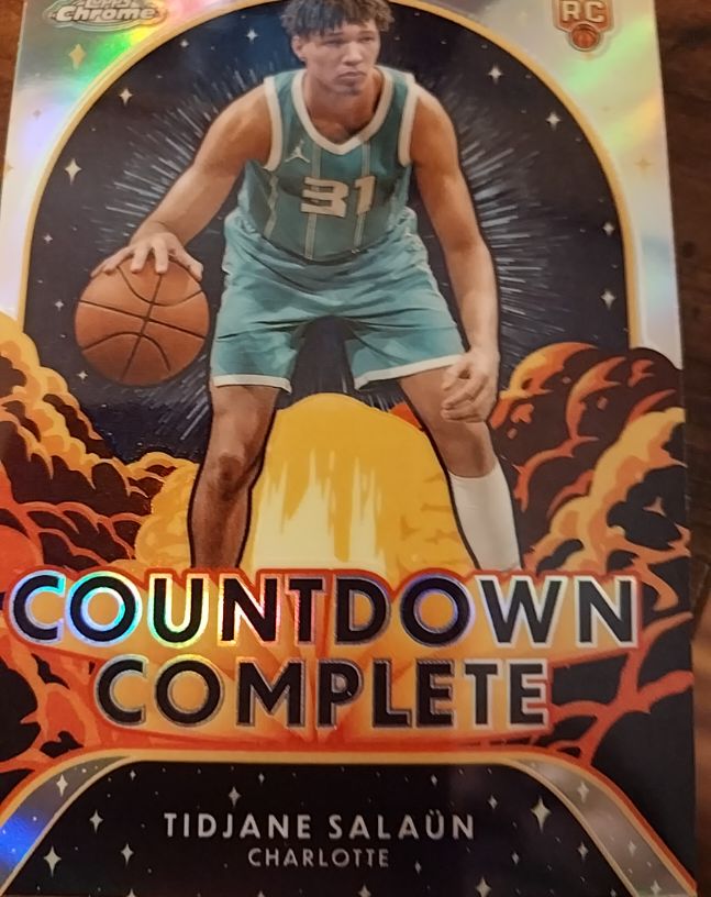 2024-25 Topps Chrome Countdown Complete #CC-15 Tidjane Salaün — front
