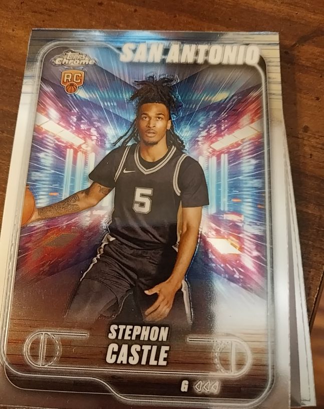2024-25 Topps Chrome #122 Stephon Castle — front
