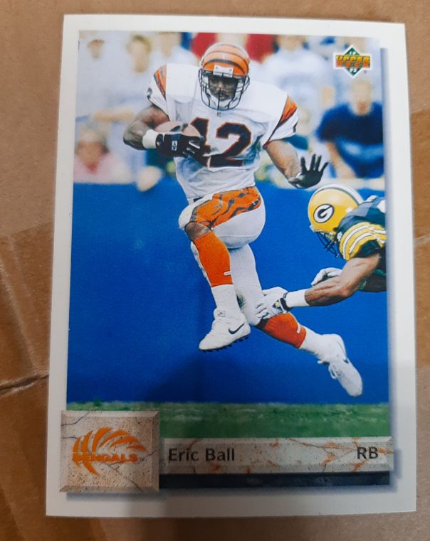 1992 Upper Deck #468 Eric Ball Cincinnati Bengals — front