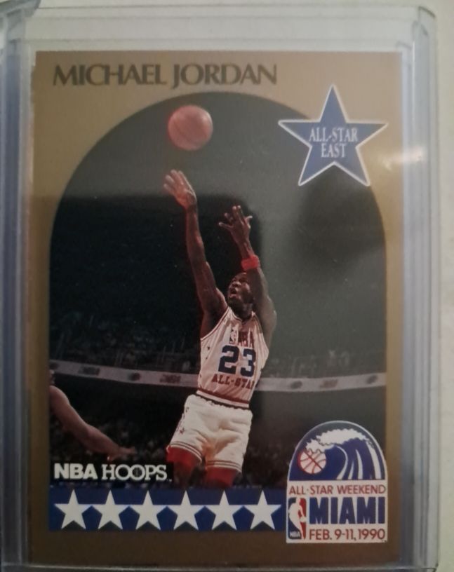 1990 NBA Hoops #5 Michael Jordan All-Star East — front