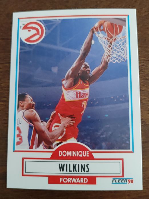 1990 Fleer #6 Dominique Wilkins — front