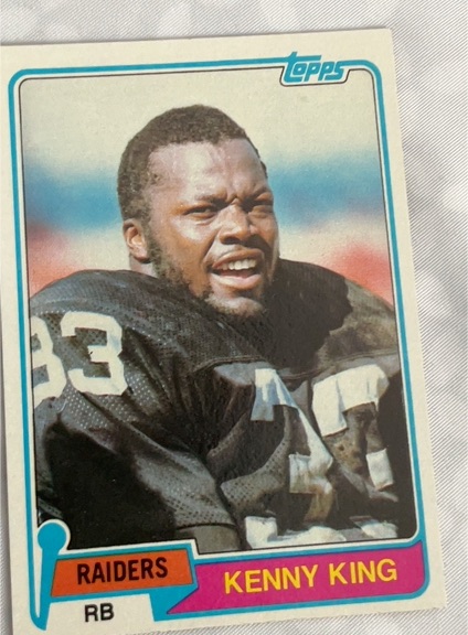1981 Topps #329 Kenny King — front