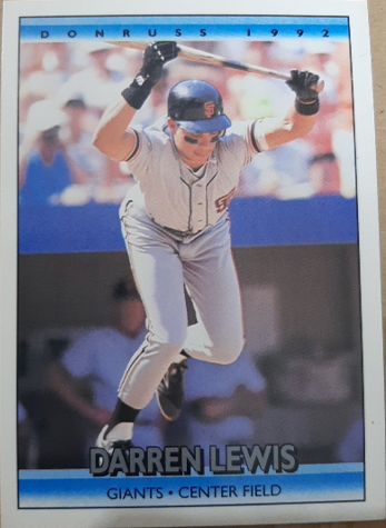 1992 Donruss #615 Darren Lewis — front