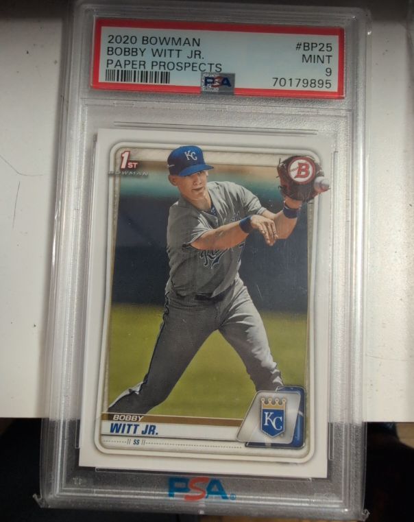 2020 Bowman #BP25 Bobby Witt Jr. — front
