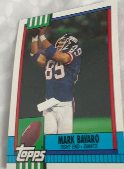 1990 Topps #60 Mark Bavaro New York Giants — front