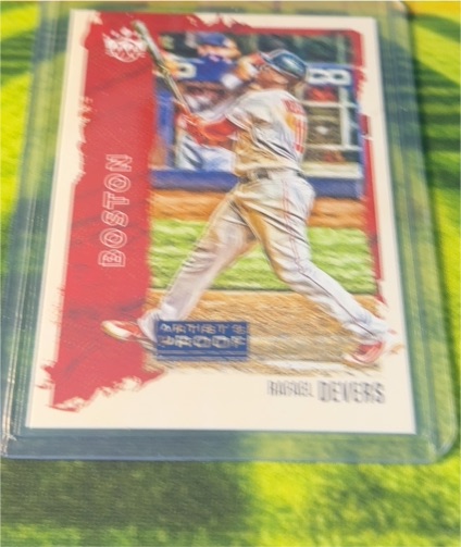 2022 Panini Diamond Kings Artist Proof Blue Kane Devers — front