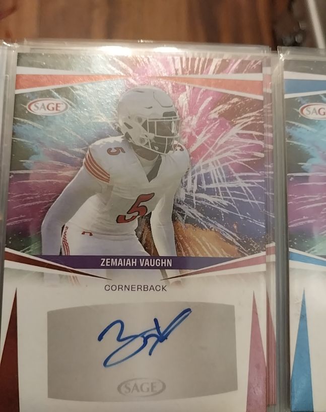 2025 Sage High Series Football #A-ZV Zemaiah Vaughn — front