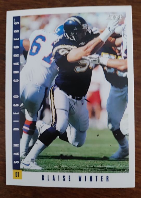 1993 Score #372 Blaise Winter — front