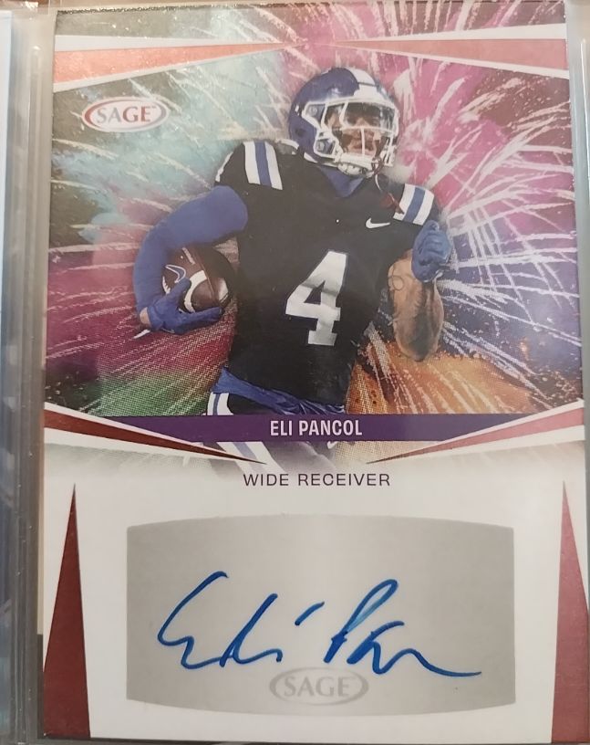 2025 Sage High Series Football #A-EP3 Eli Pancol — front