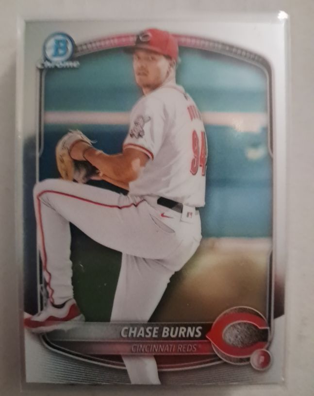2025 Bowman Chrome Prospects #BCP-122 Chase Burns — front