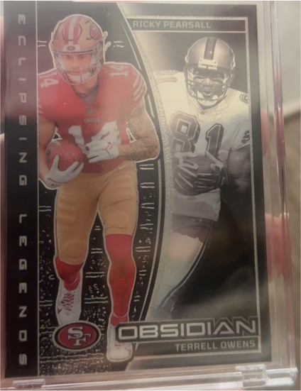 2024 Panini Obsidian #14 Ricky Pearsall/Terrell Owens — front