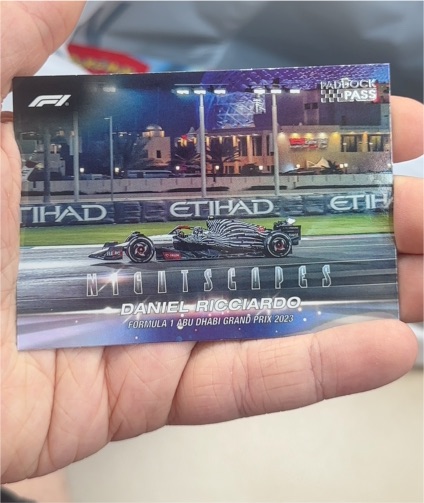 2024 Topps Paddock Pass #NS-18 Daniel Ricciardo Nightscapes — front