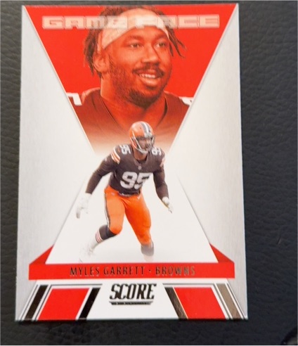 2021 Panini Score #GF8 Myles Garrett Game Face — front