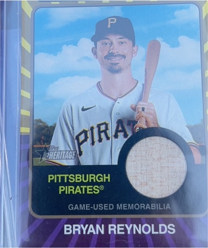 2024 Topps Heritage Clubhouse Collection Relics #CCR-BR Bryan Reynolds — front