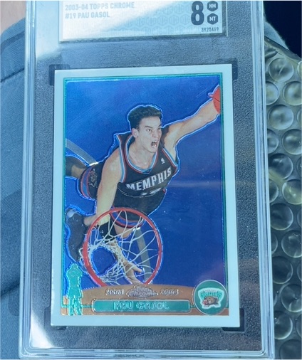 2003-04 Topps Chrome #19 Pau Gasol — front