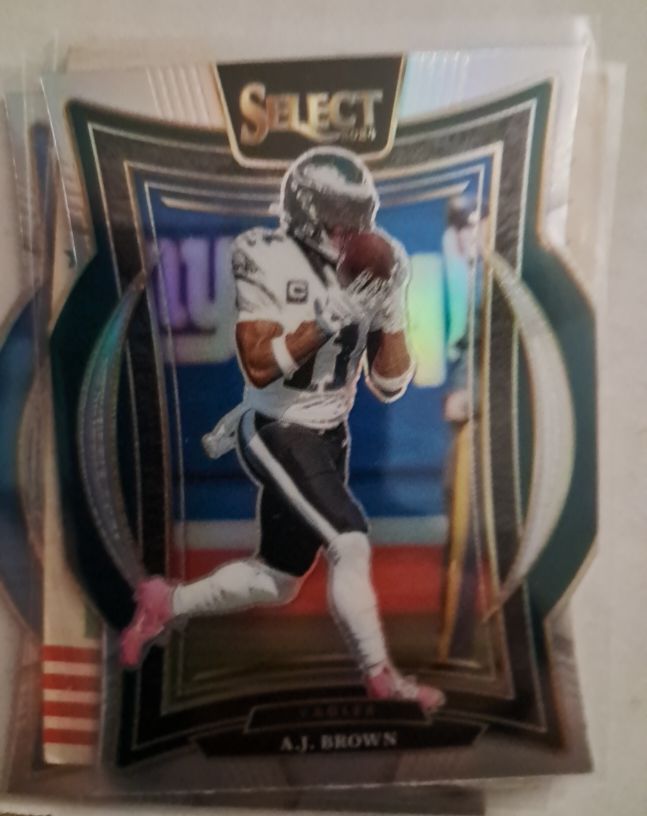 2024 Panini Select Concourse Die-Cut Silver Prizm #2 A.J. Brown — front