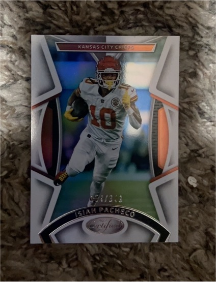 2023 Panini Certified #10 Isiah Pacheco — front