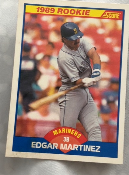 1989 Score #637 Edgar Martinez — front