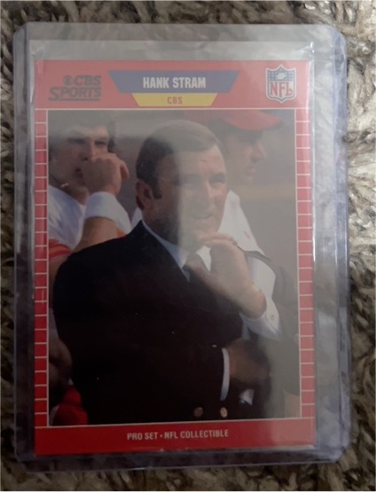 1989 Pro Set #20 Hank Stram — front
