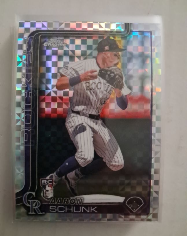 2025 Topps Chrome #196 Aaron Schunk — front